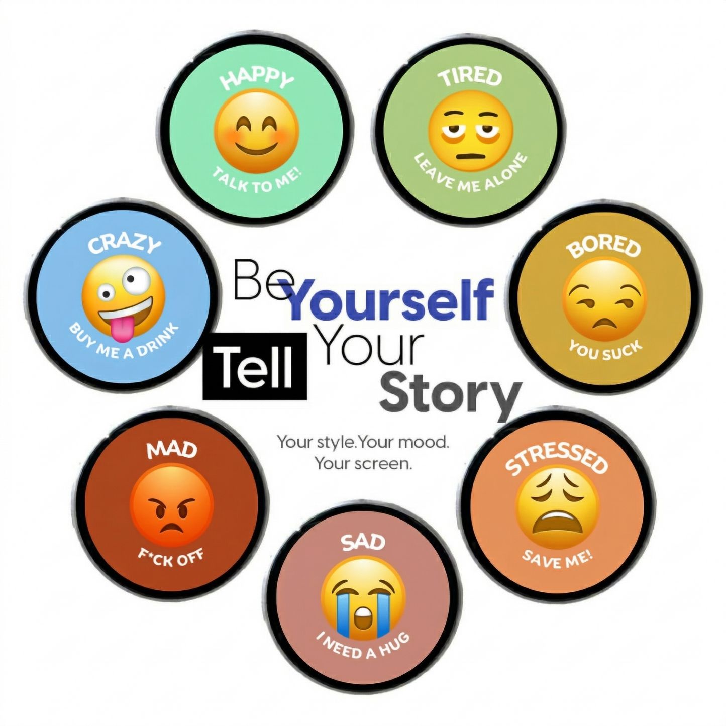 EmojiMood™ Say it without saying it