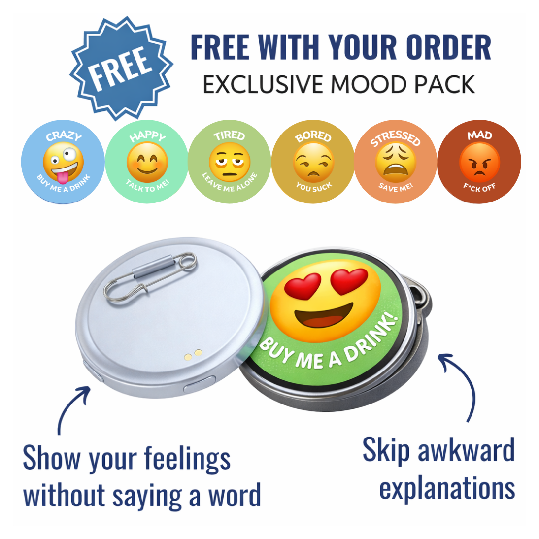 EmojiMood™ Say it without saying it